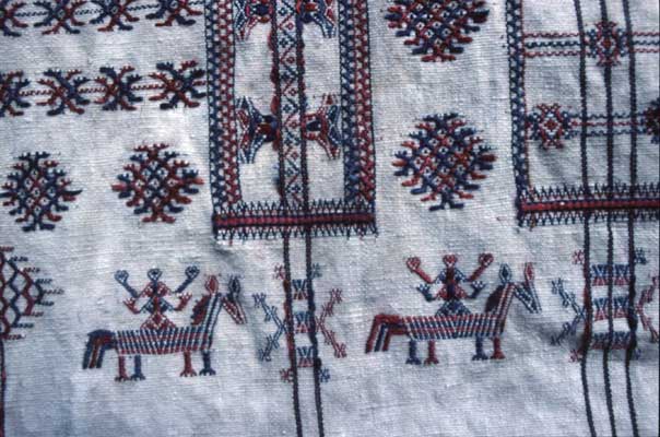 Close up of Kushung pattern