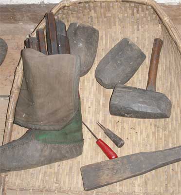 Tools for making boots